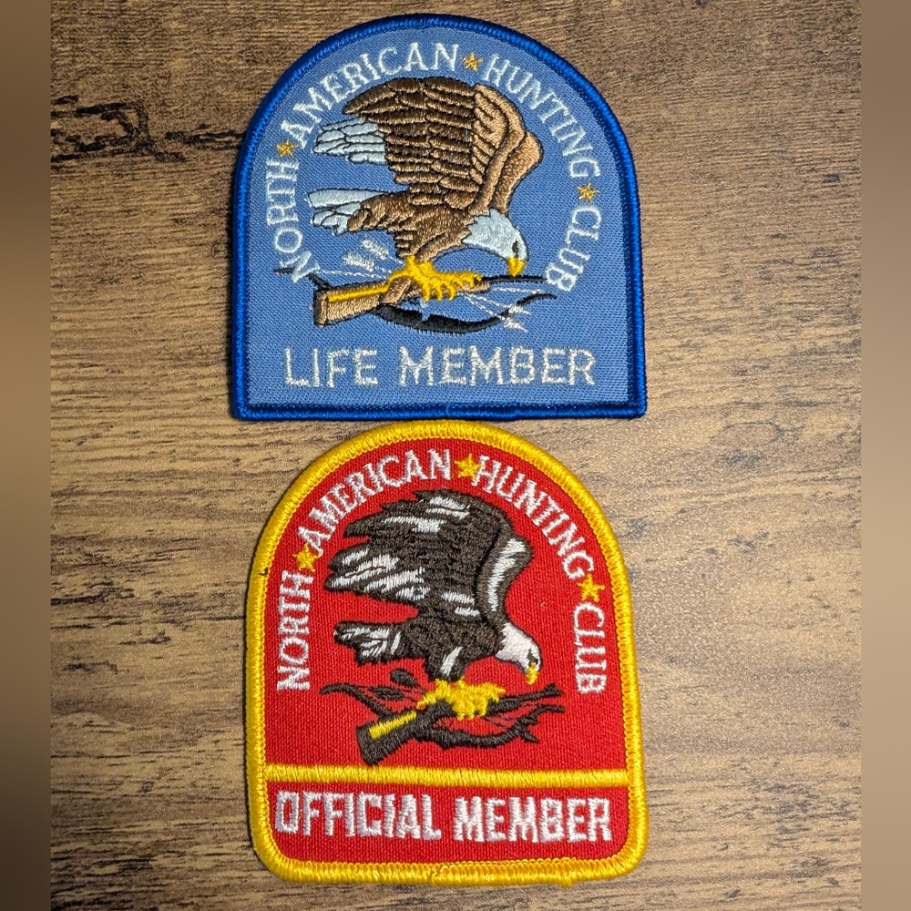 North American Hunting Club Patches, Set of 2